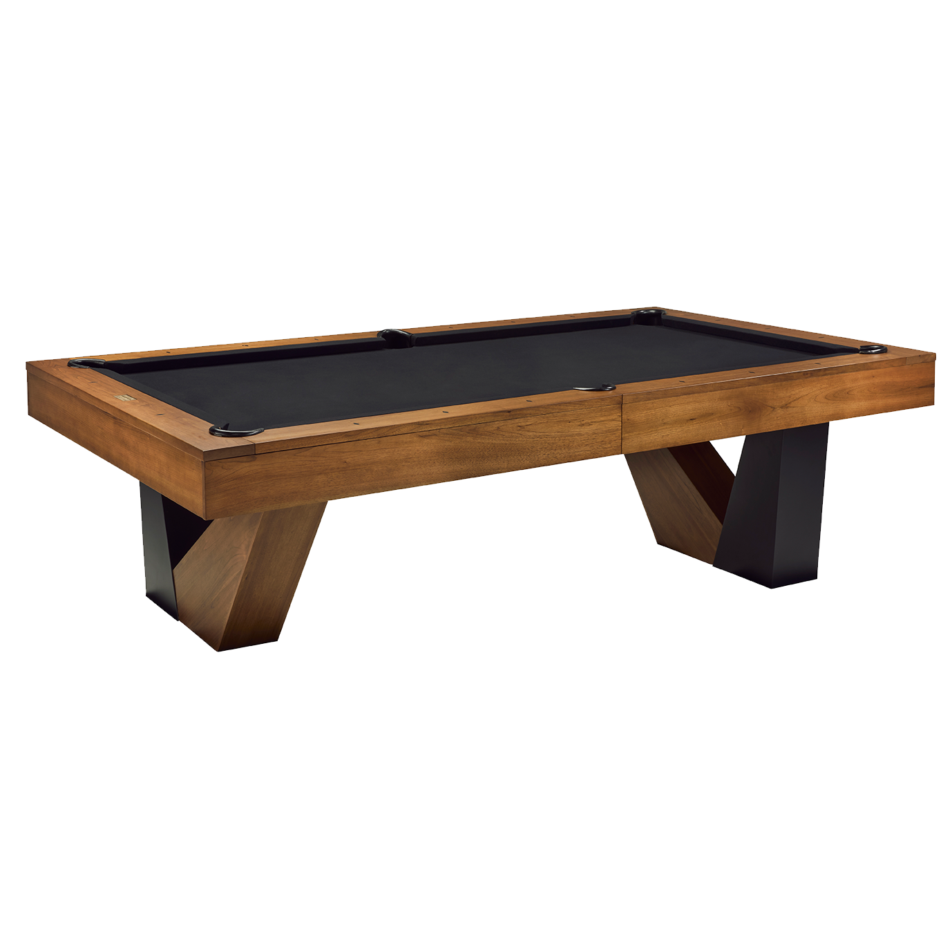 American Heritage Annex Slate Pool Table Brushed Walnut