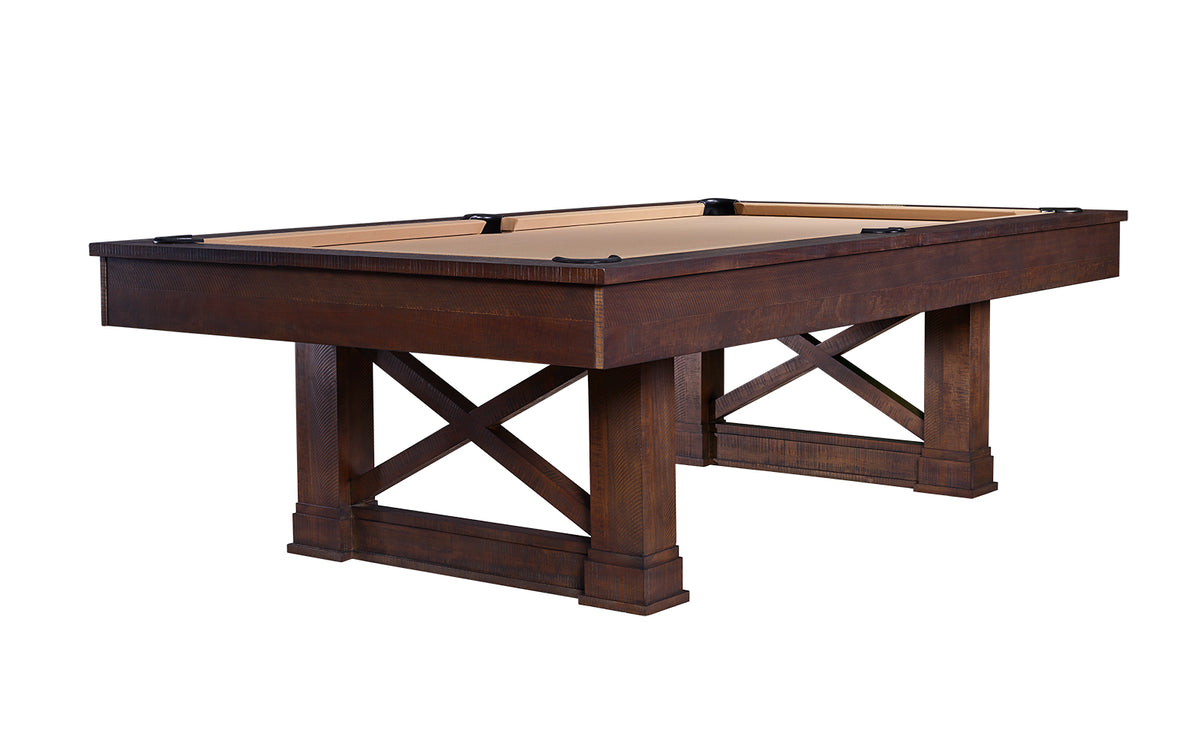 American Heritage Farmhouse Slate Pool Table 8&#39; (Cappuccino)