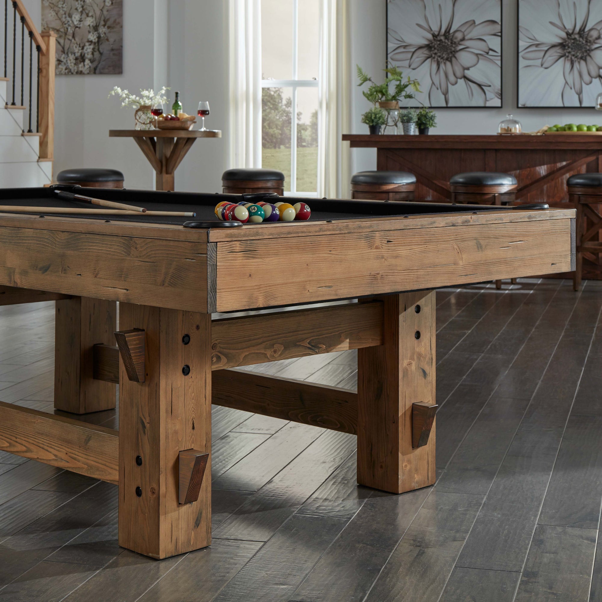 American Heritage Bristol Slate Pool Table 8' (Harvest)