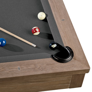 American Heritage Abbey Slate Pool Table Antique Grey 8'