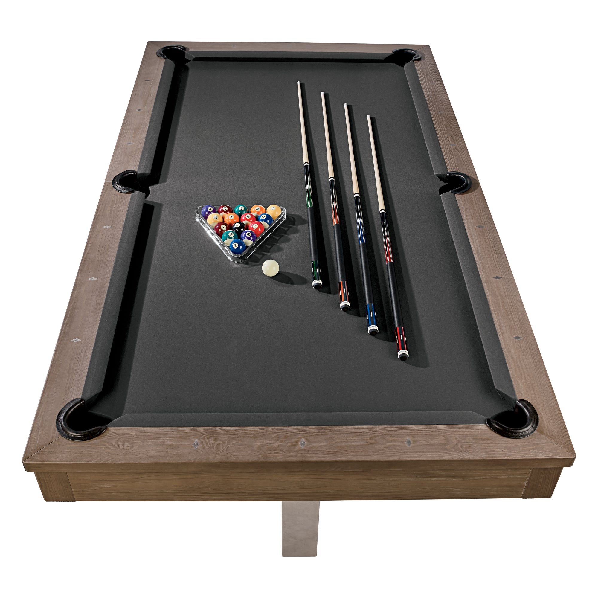 American Heritage Abbey Slate Pool Table Antique Grey 8'