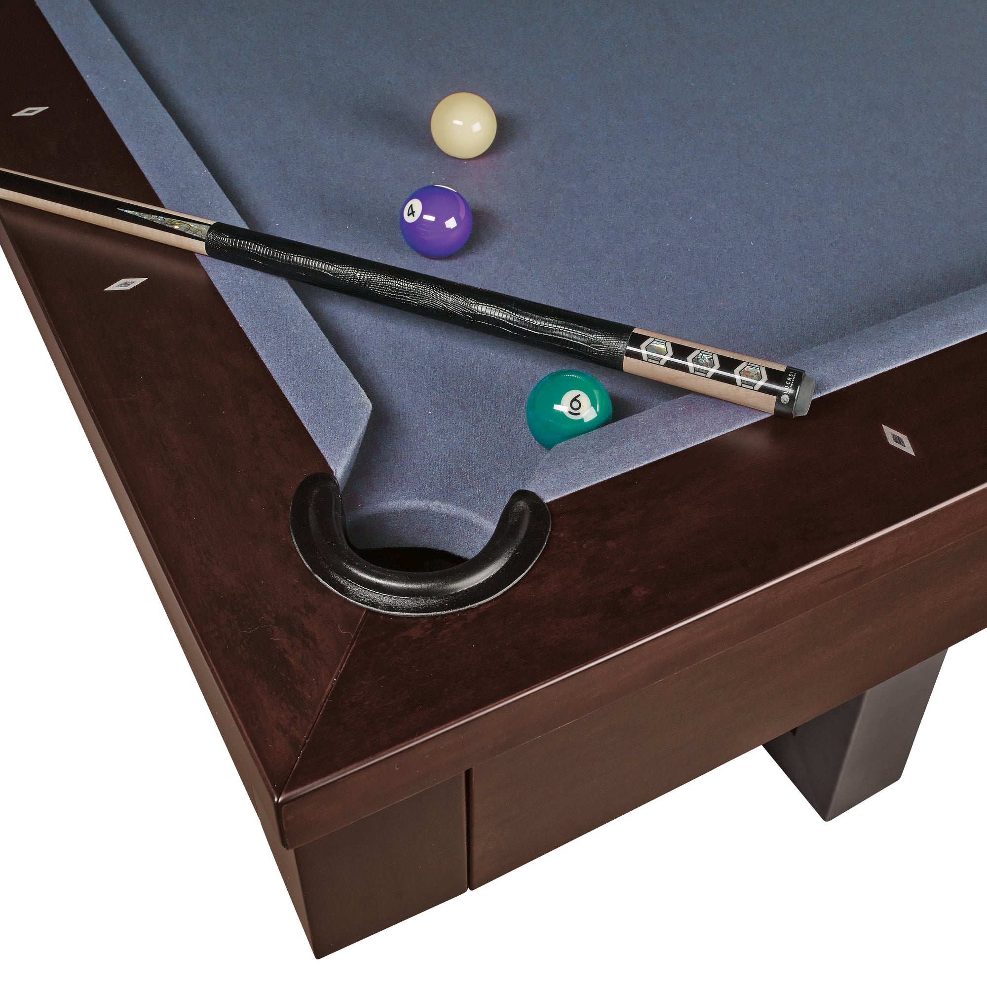 American Heritage Abbey Slate Pool Table Espresso 8'