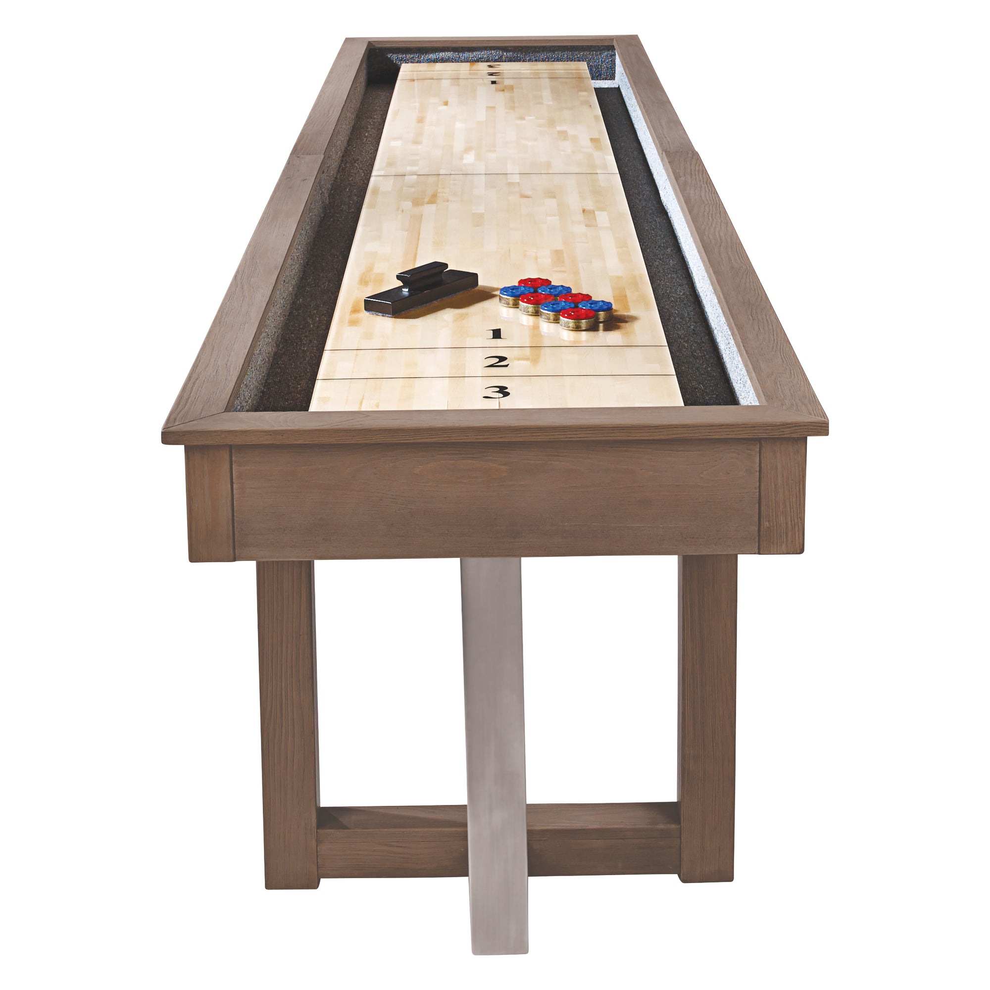 American Heritage Abbey Shuffleboard in Aged Grey 12'