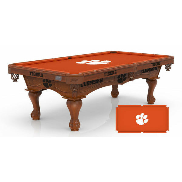 Holland Bar Stool Clemson Tigers 8' Pool Table