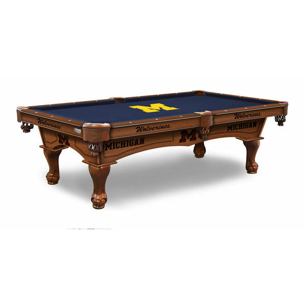 Holland Bar Stool Michigan Wolverines 8' Pool Table