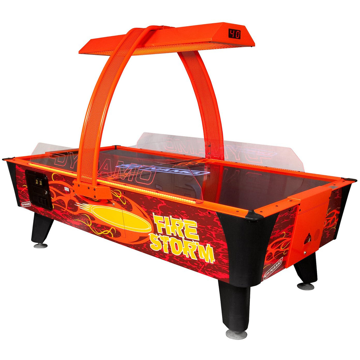 Dynamo 8&#39; Fire Storm Home Air Hockey Table